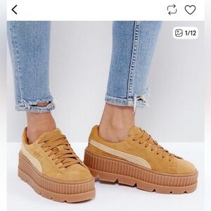 Puma Suede Platform Sneakers Size 5.5